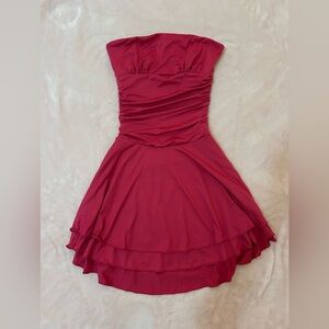 Lucy in the Sky Strapless Ruby Dress